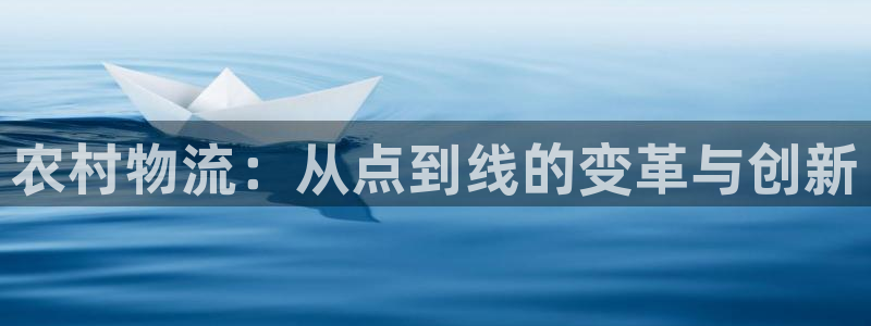 28圈能赢钱吗：农村物流：从点到线的